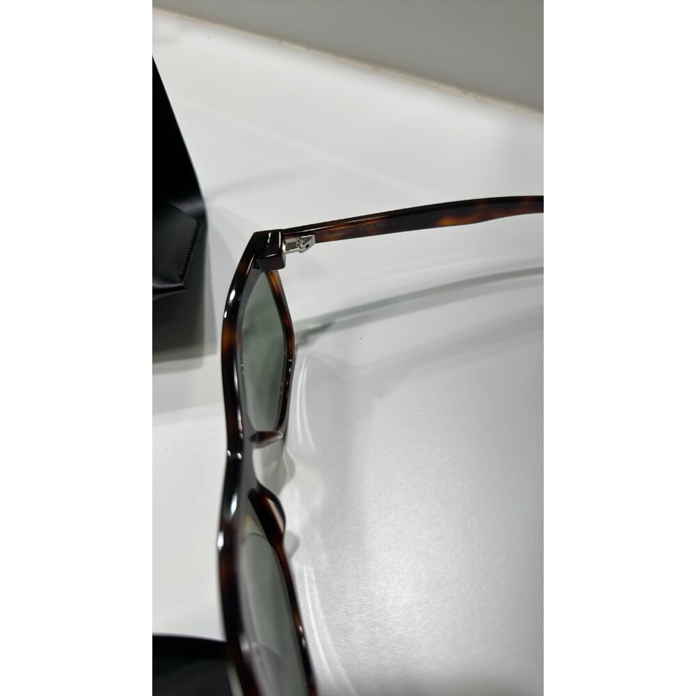Saint Laurent 58mm Cat Eye Sunglasses Havana Green - Picture 5 of 10